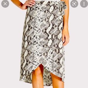 Peyton Jensen Snake Wrap Skirt